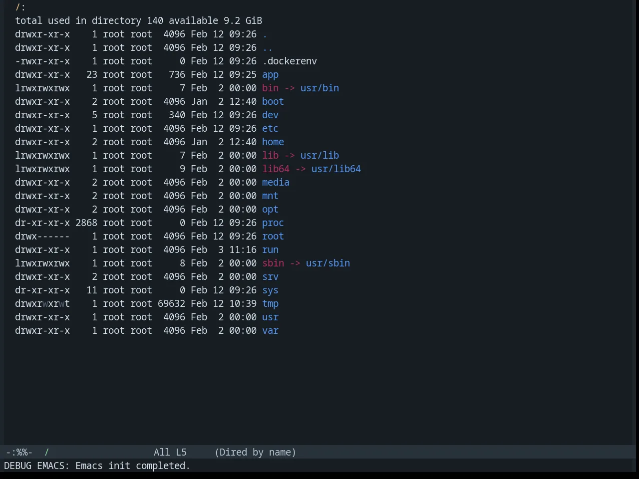 Base16 Tokyo City Terminal Dark Theme in dired