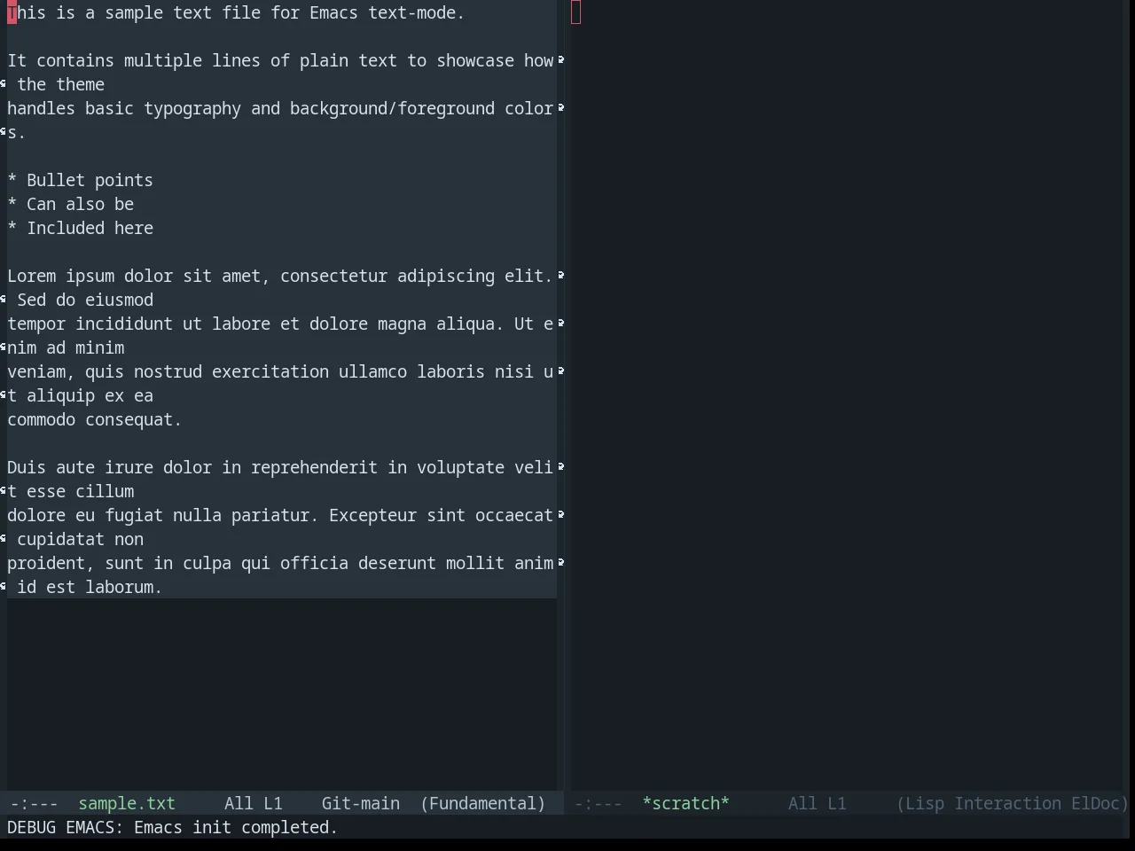 Base16 Tokyo City Terminal Dark Theme in fundamental-mode