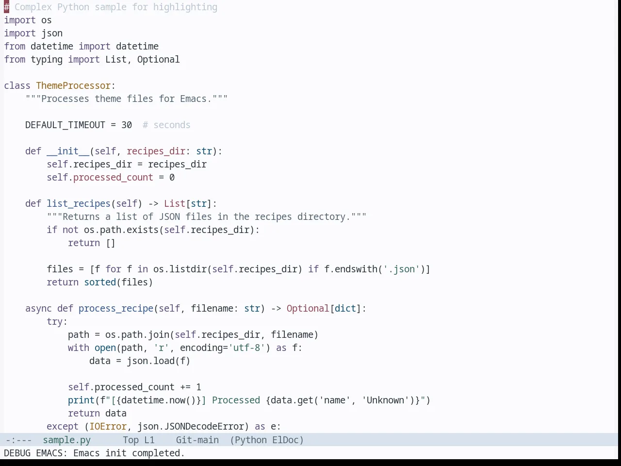 Base16 Tokyo City Terminal Light Theme in python-mode