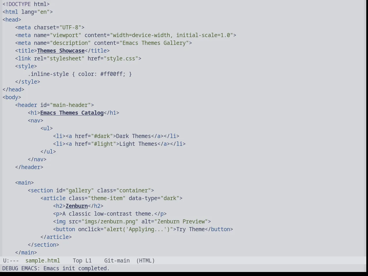 Base16 Tokyo Night Light Theme in html-mode