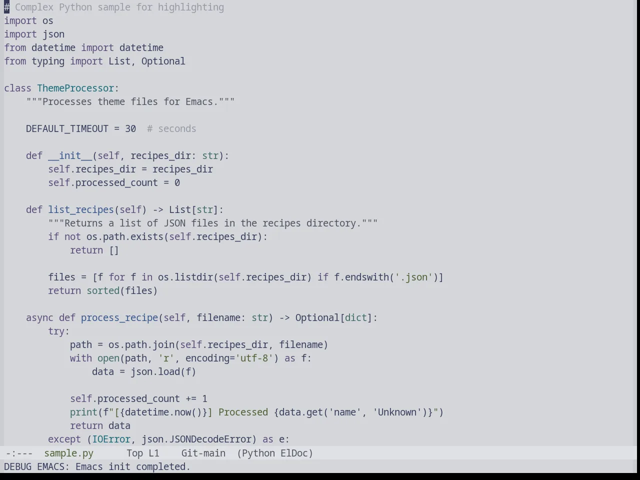 Base16 Tokyo Night Light Theme in python-mode