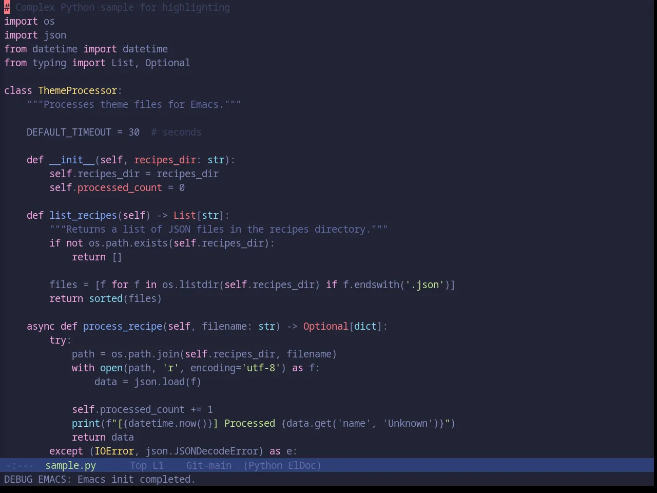 Base16 Tokyo Night Moon Theme in python-mode