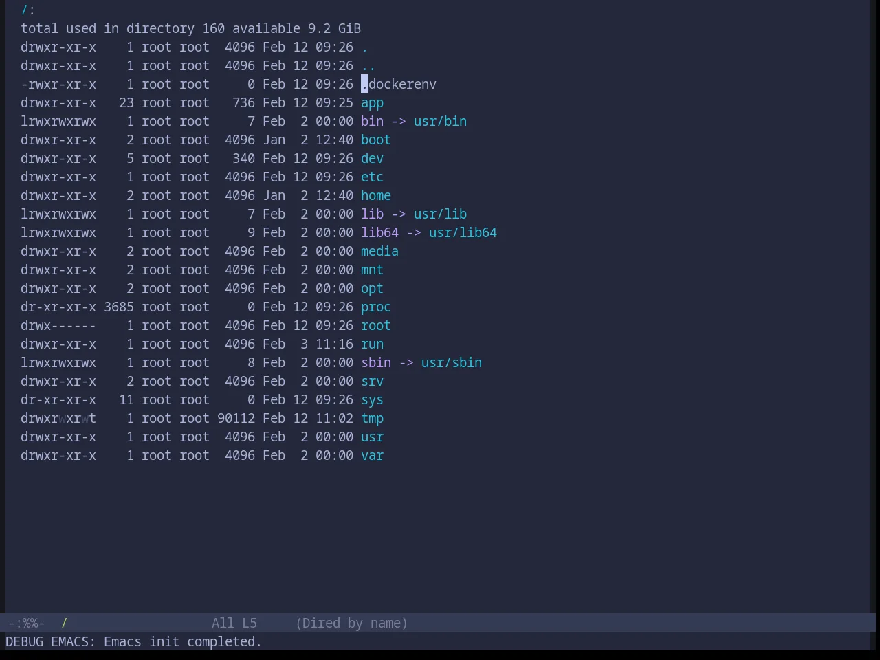 Base16 Tokyo Night Storm Theme in dired