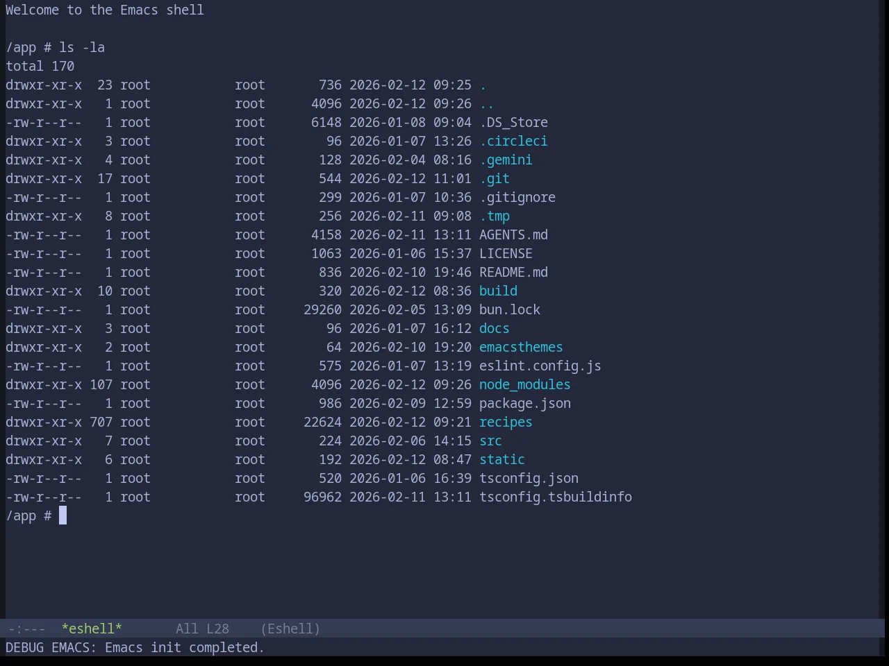 Base16 Tokyo Night Storm Theme in eshell