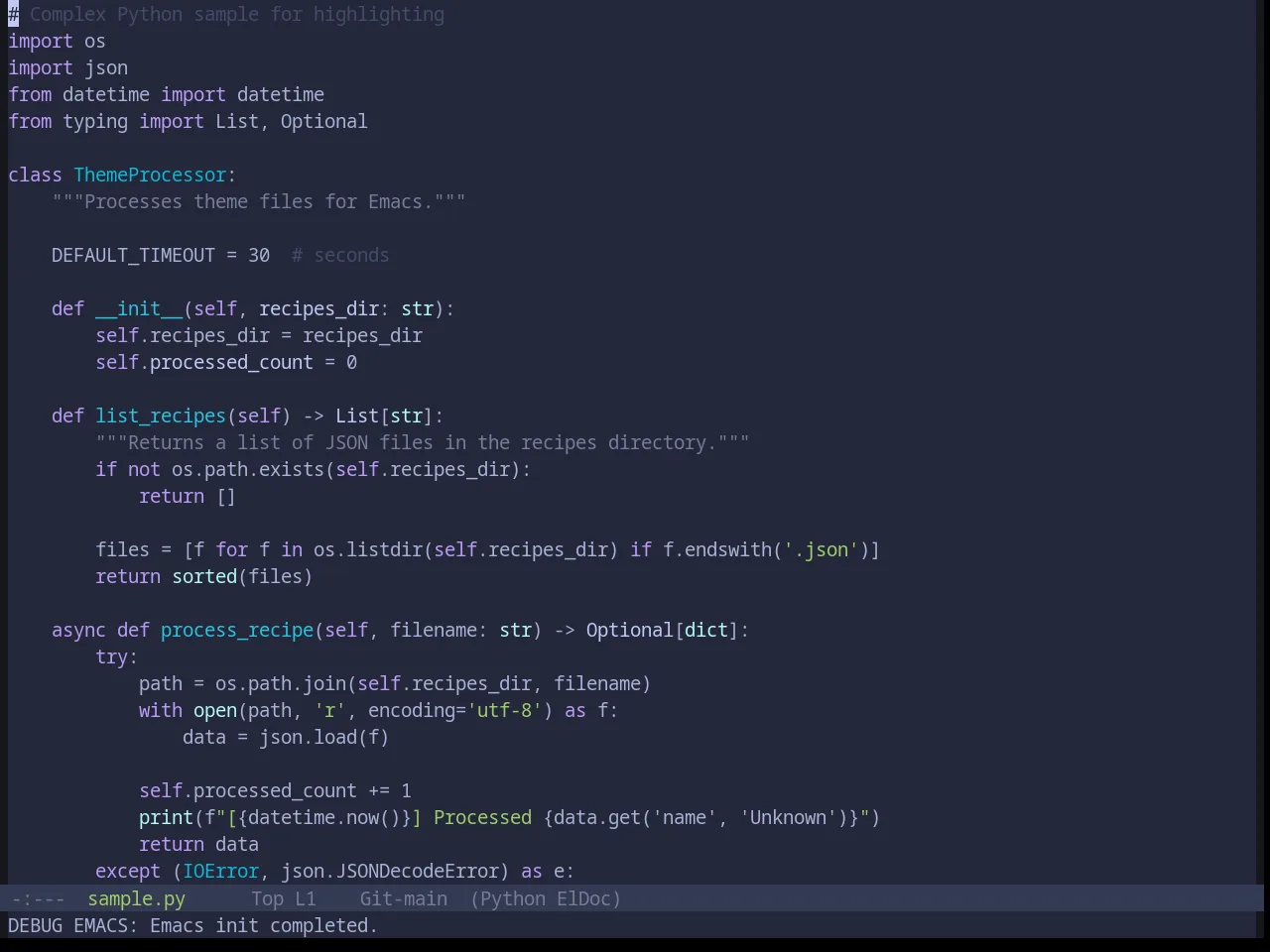 Base16 Tokyo Night Storm Theme in python-mode