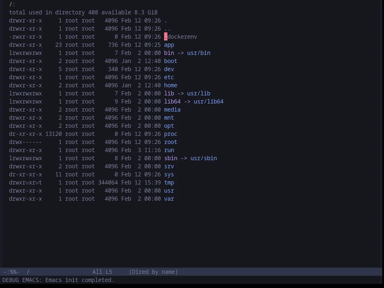 Base16 Tokyo Night Terminal Dark Theme in dired