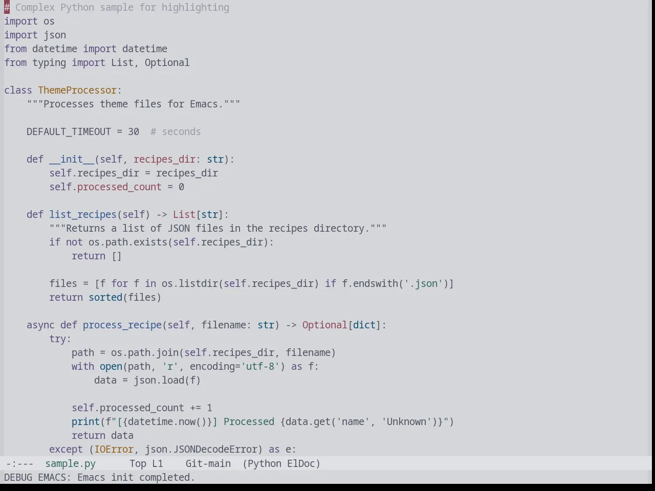 Base16 Tokyo Night Terminal Light Theme in python-mode