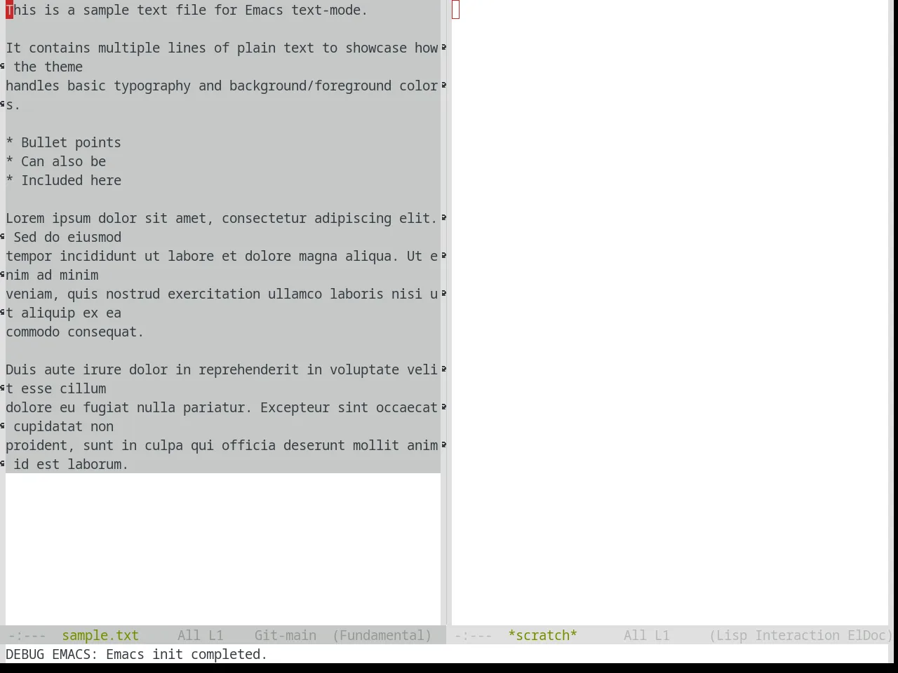 Base16 Tomorrow Theme in fundamental-mode