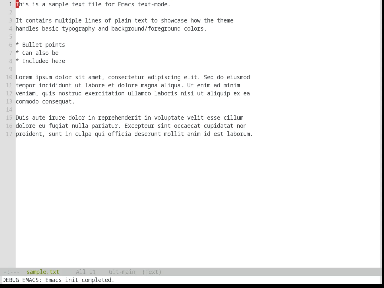Base16 Tomorrow Theme in text-mode