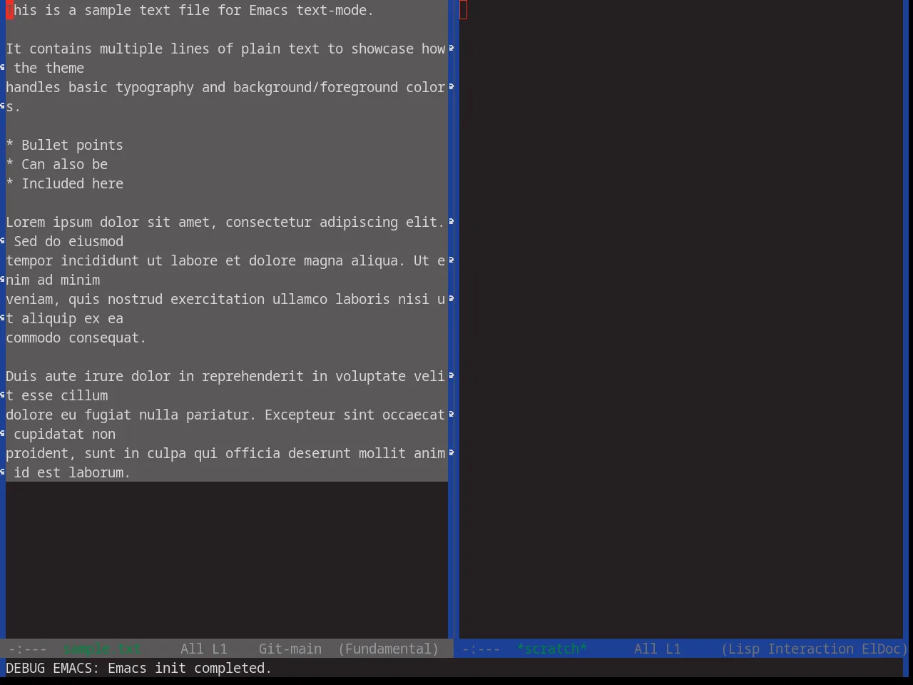 Base16 Tube Theme in fundamental-mode