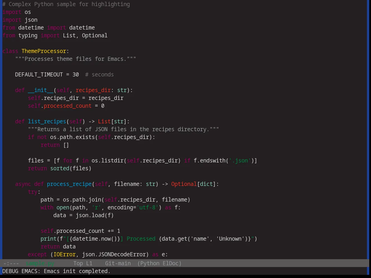 Base16 Tube Theme in python-mode