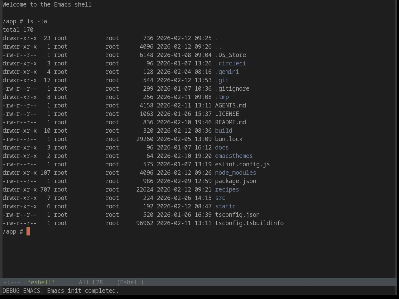 Base16 Twilight Theme in eshell