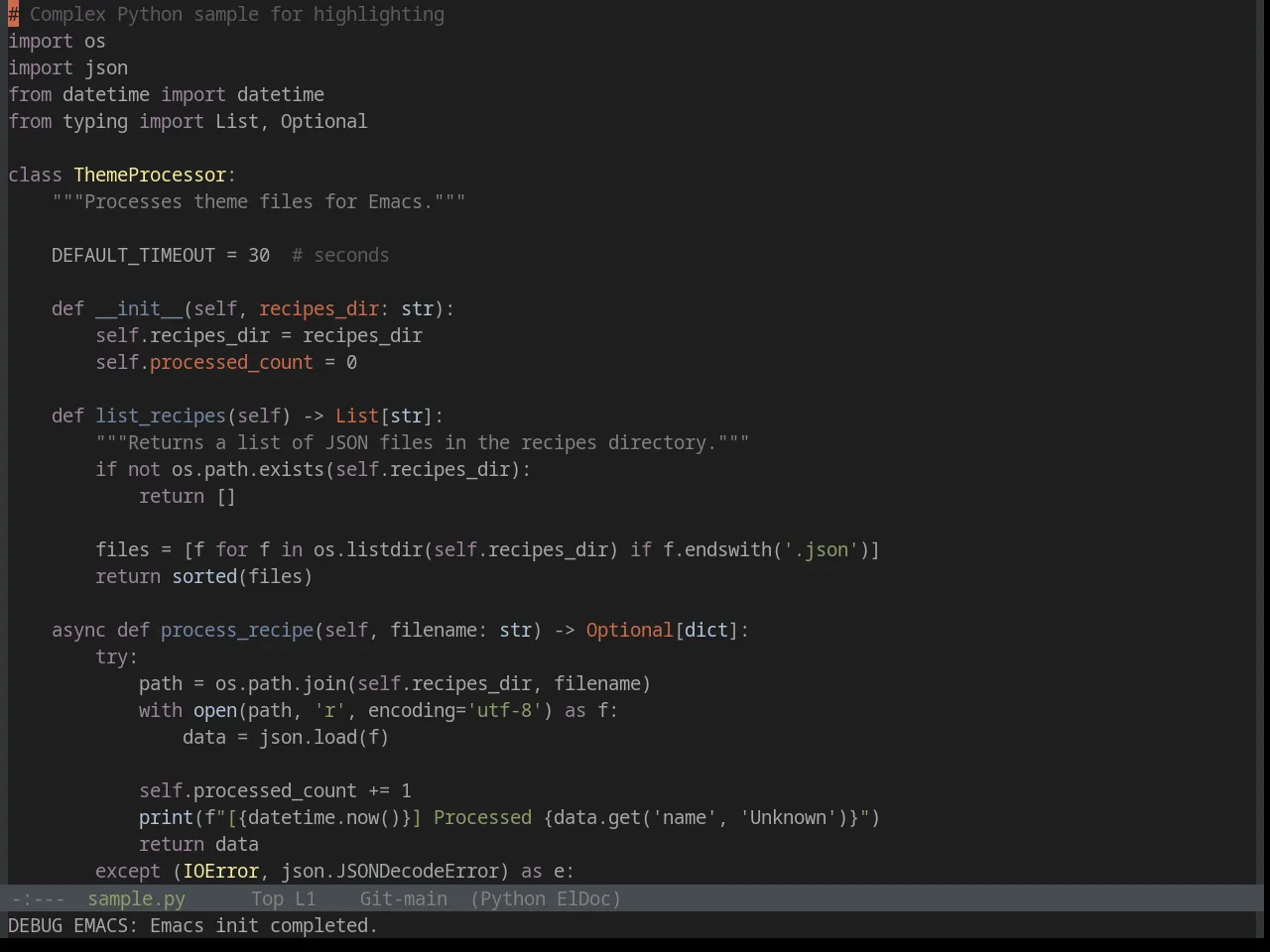 Base16 Twilight Theme in python-mode