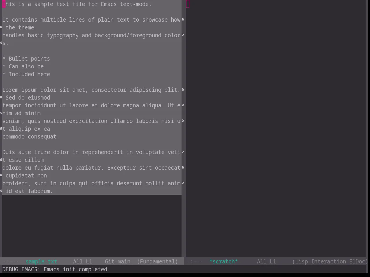Base16 Unikitty Dark Theme in fundamental-mode