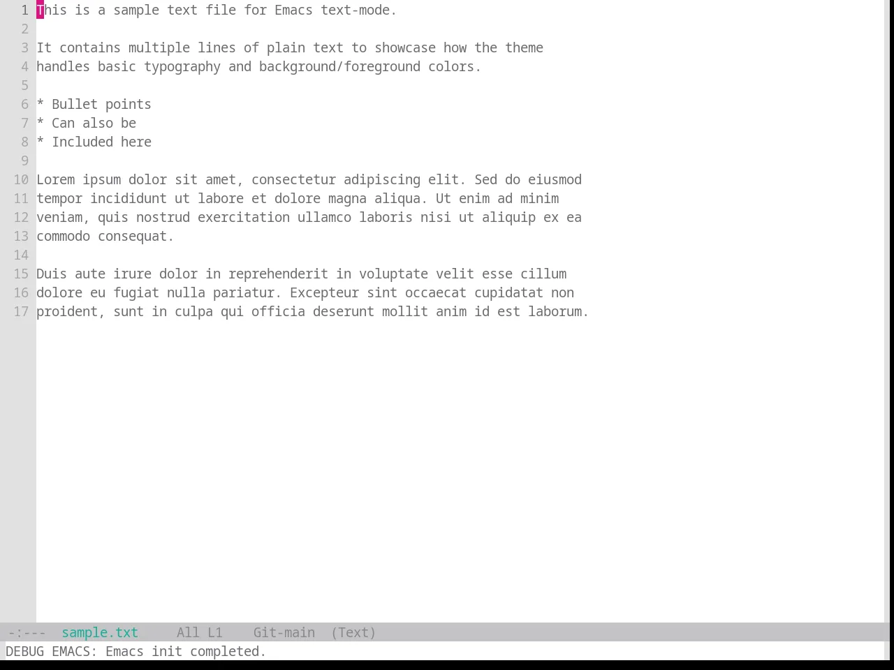 Base16 Unikitty Light Theme in text-mode