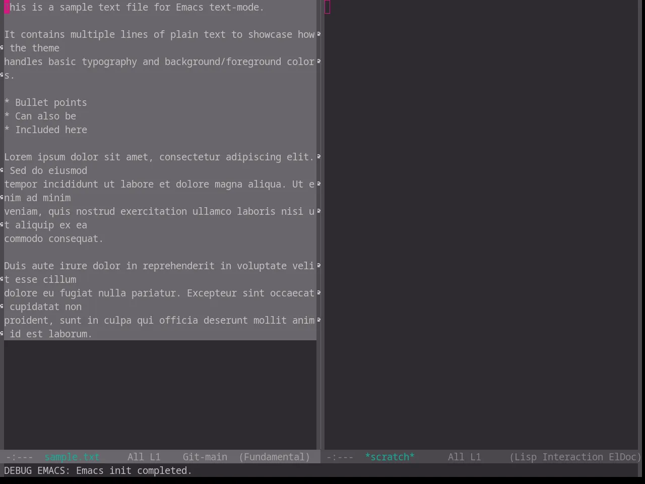 Base16 Unikitty Reversible Theme in fundamental-mode