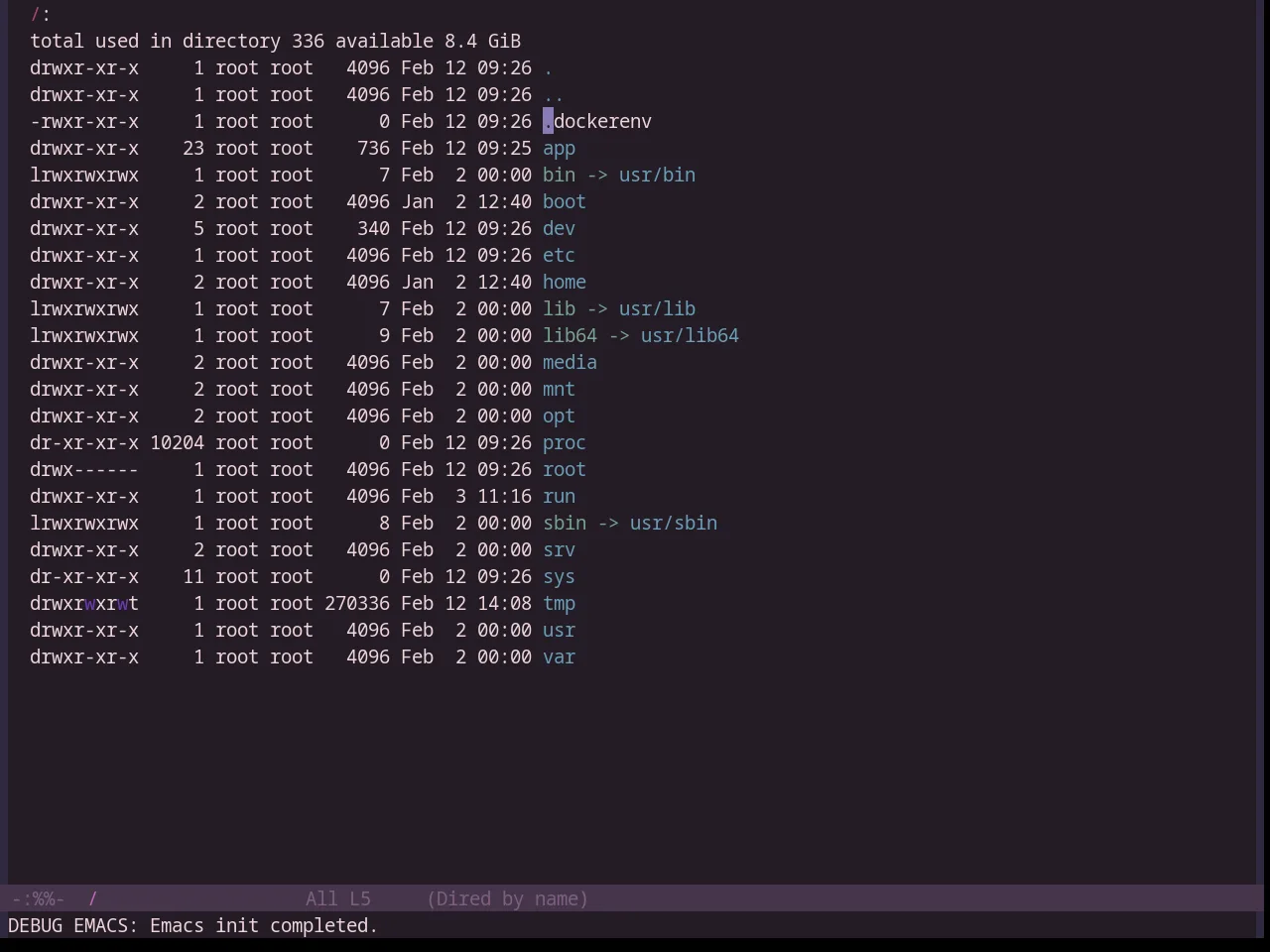 Base16 Uwunicorn Theme in dired