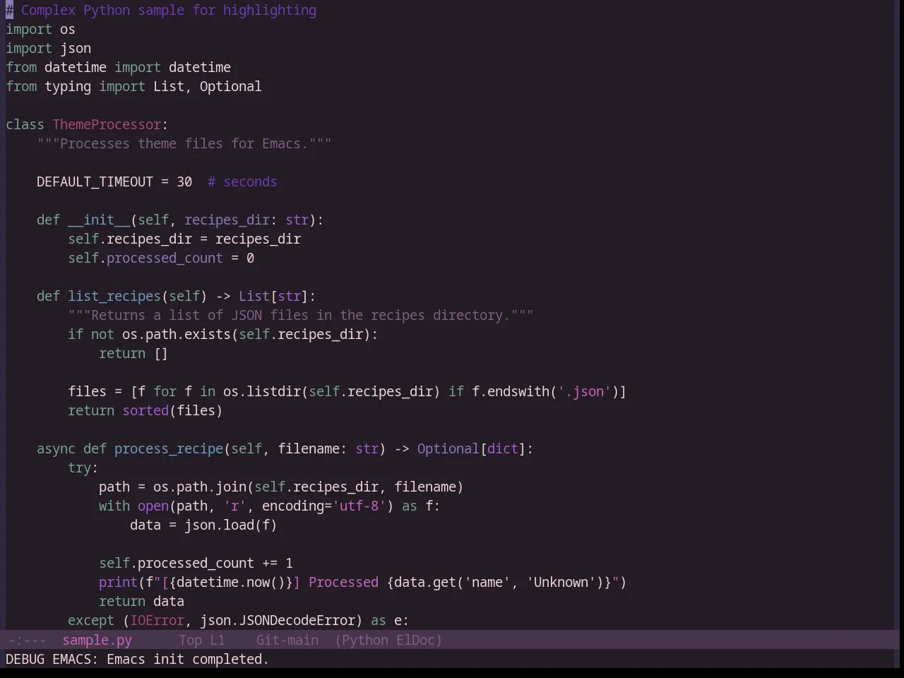 Base16 Uwunicorn Theme in python-mode