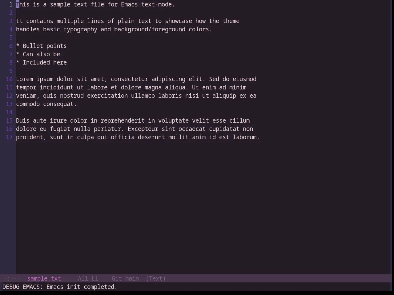 Base16 Uwunicorn Theme in text-mode