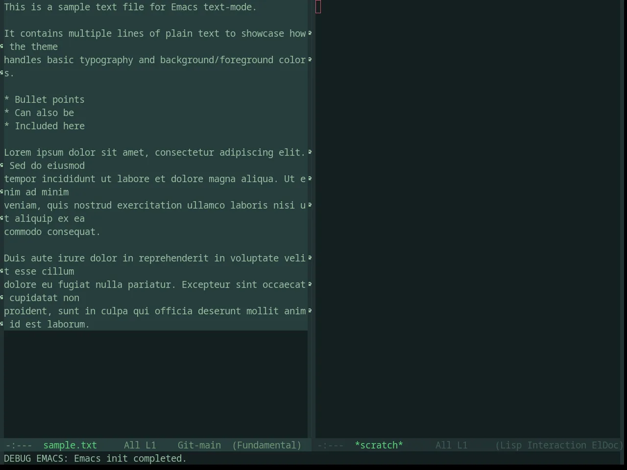 Base16 Valua Theme in fundamental-mode