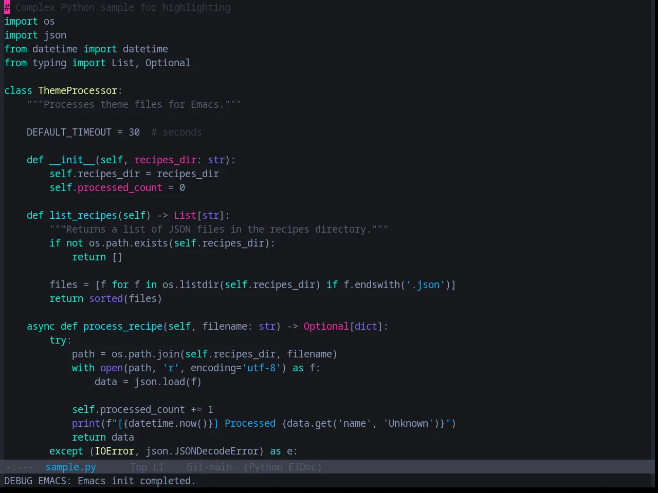 Base16 Vice Theme in python-mode