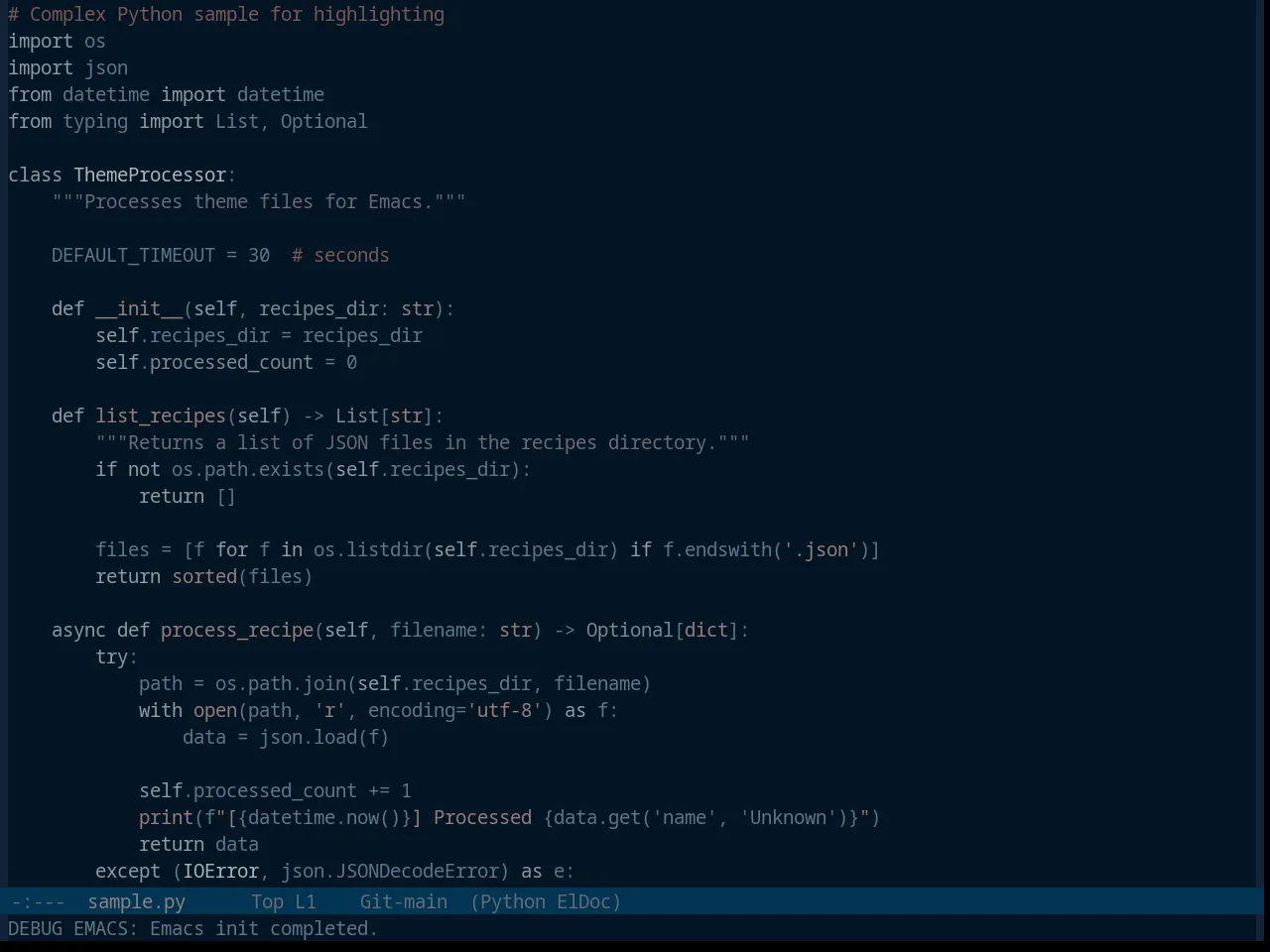 Base16 Vulcan Theme in python-mode