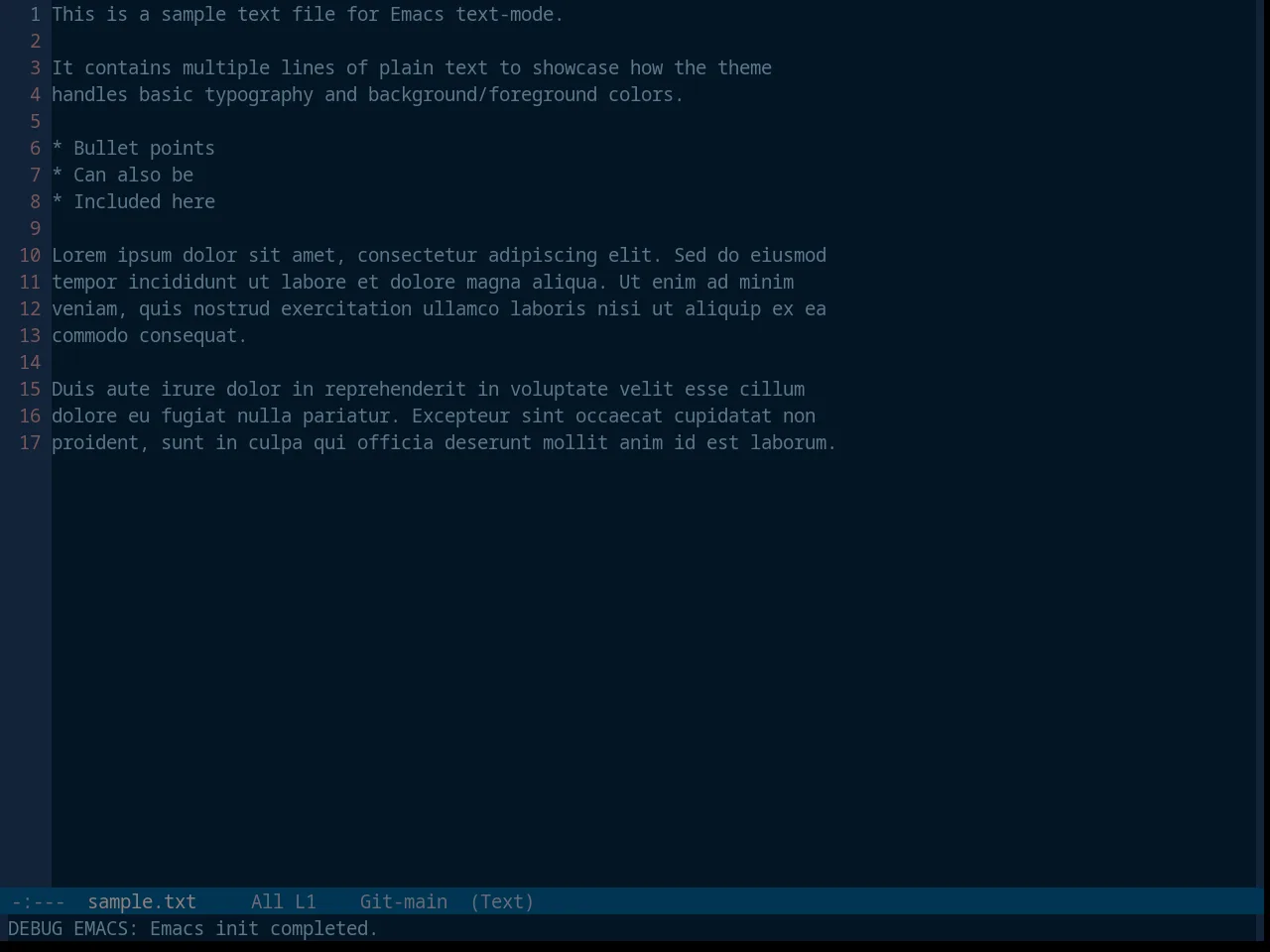 Base16 Vulcan Theme in text-mode