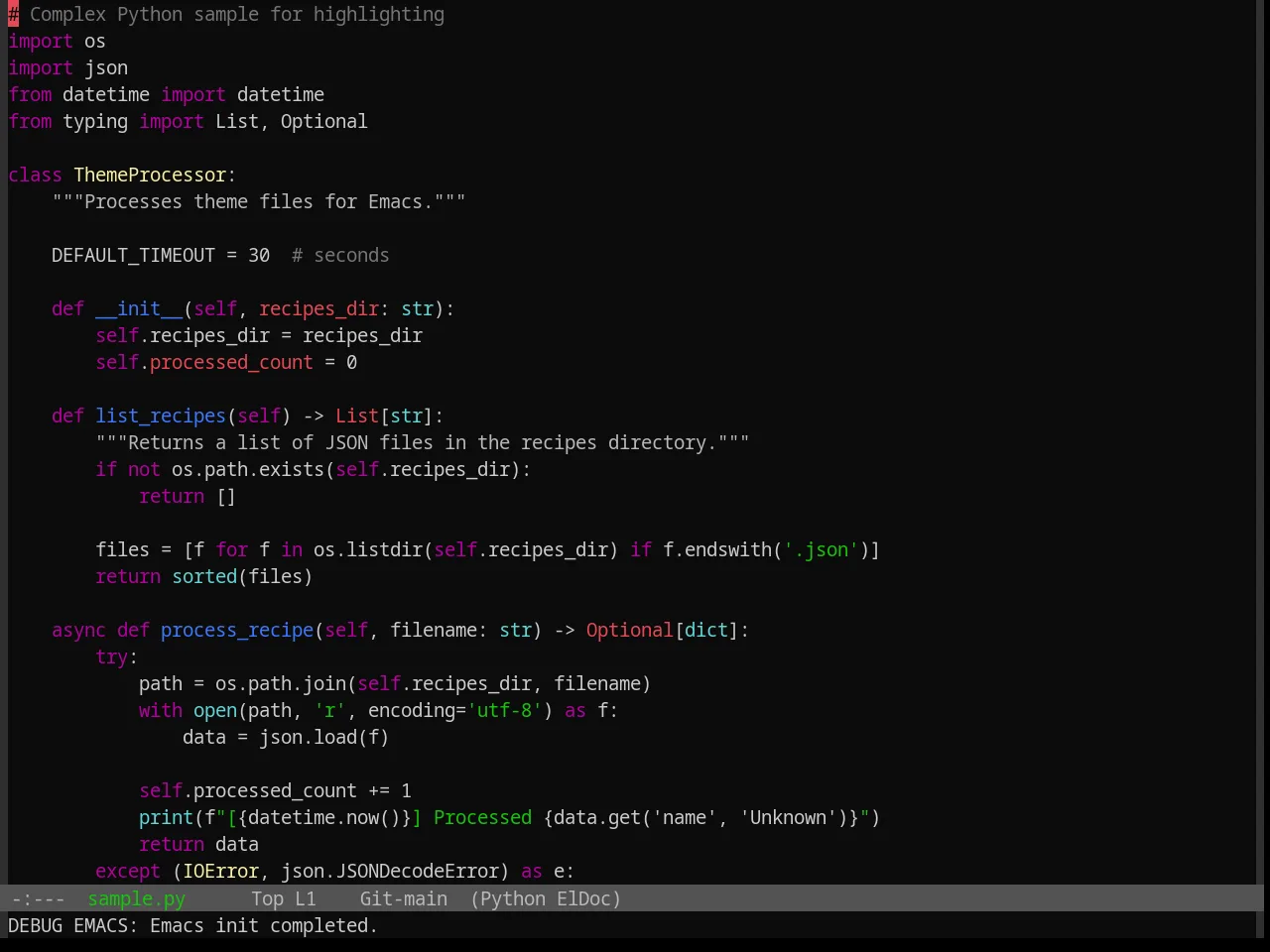 Base16 Windows 10 Theme in python-mode