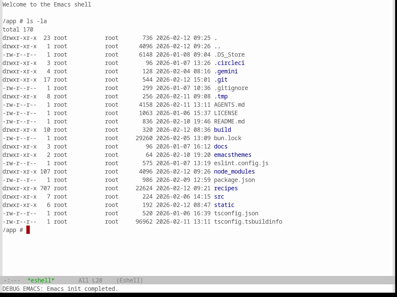 Base16 Windows 95 Light Theme in eshell