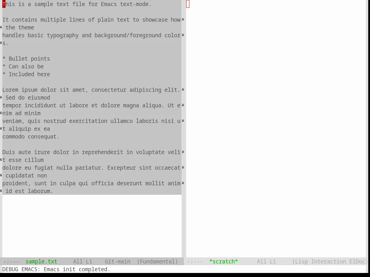 Base16 Windows 95 Light Theme in fundamental-mode