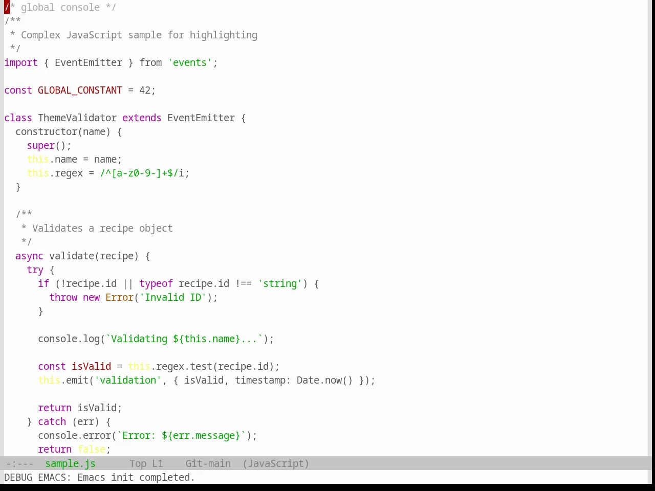 Base16 Windows 95 Light Theme in javascript-mode