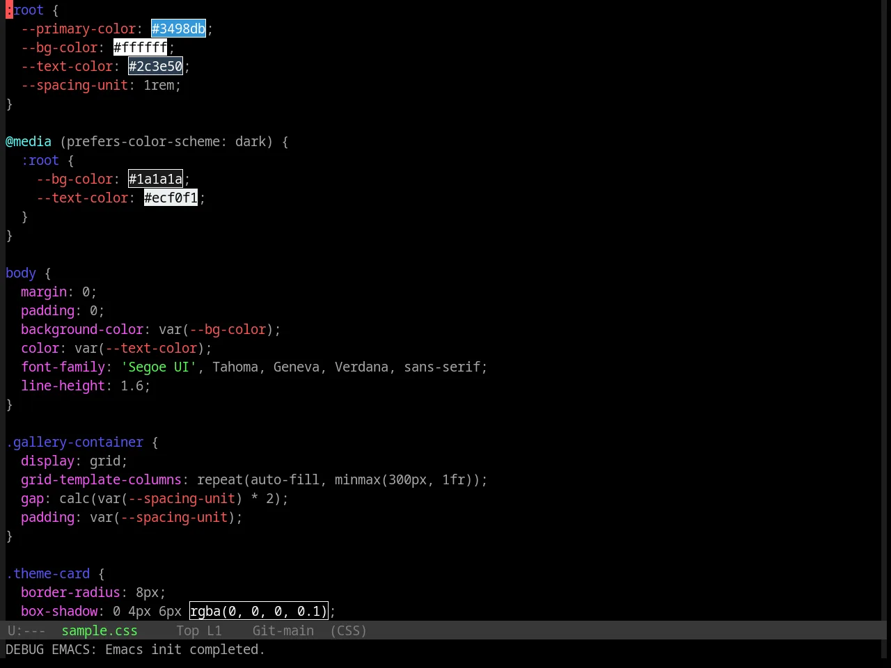 Base16 Windows 95 Theme in css-mode