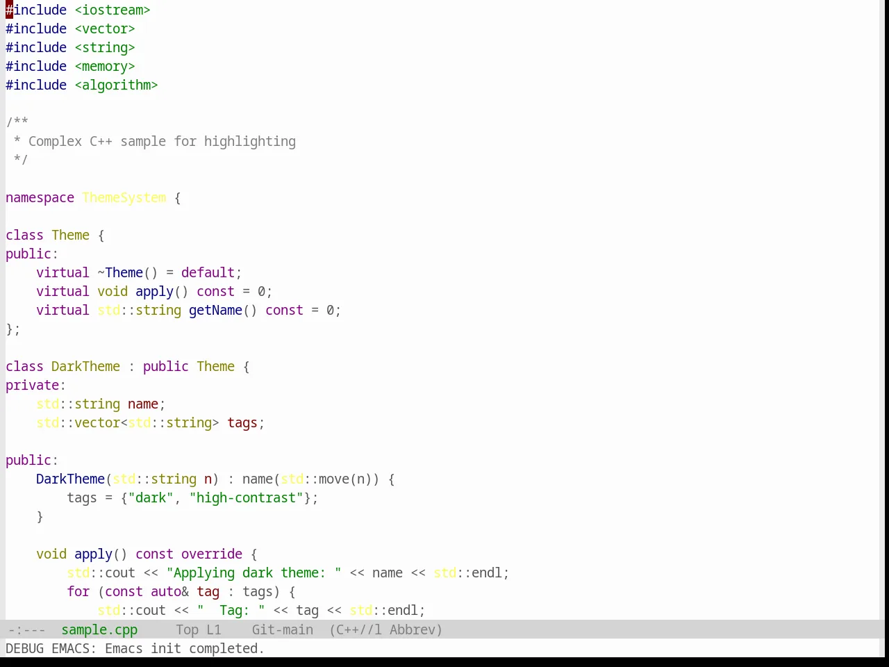 Base16 Windows Highcontrast Light Theme in c++-mode