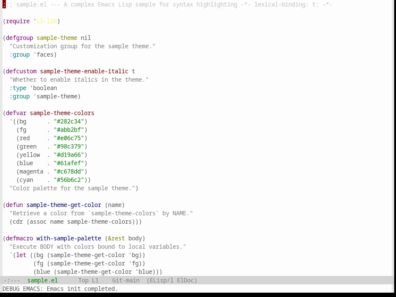 Base16 Windows Highcontrast Light Theme in emacs-lisp-mode