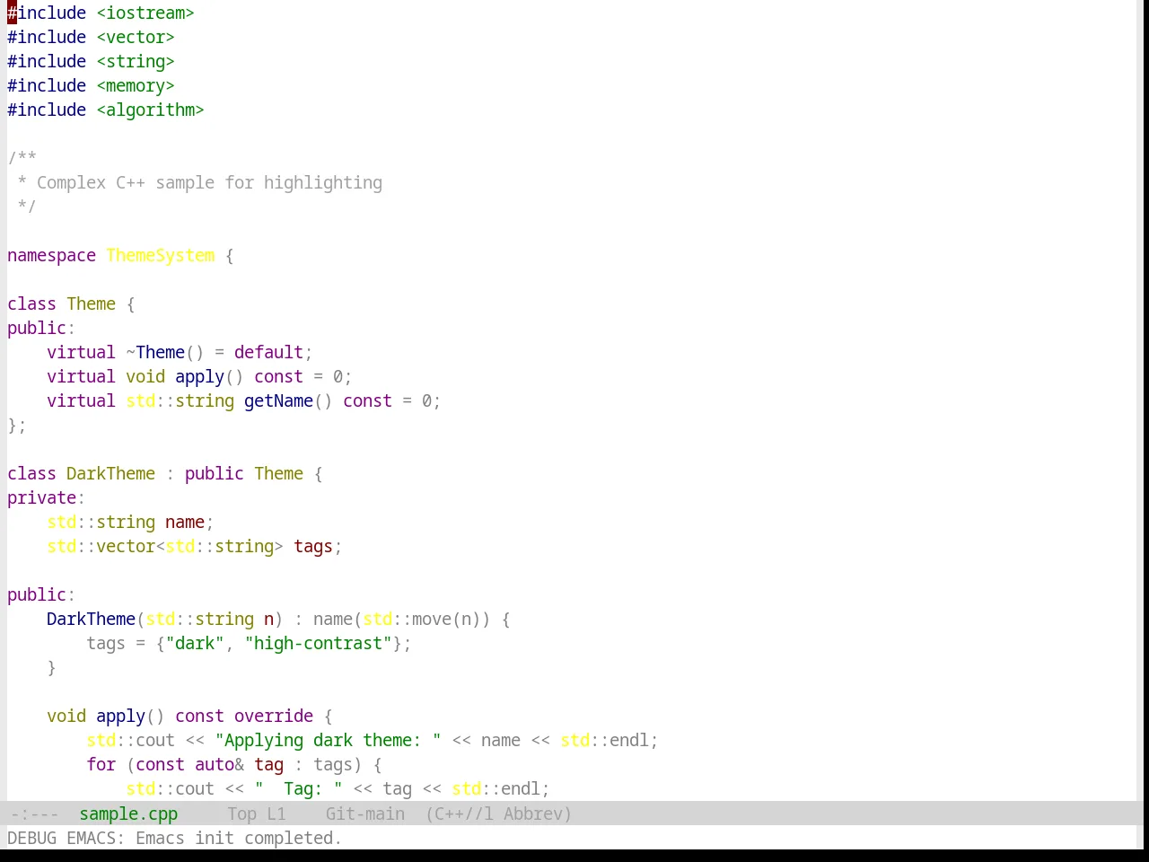 Base16 Windows Nt Light Theme in c++-mode