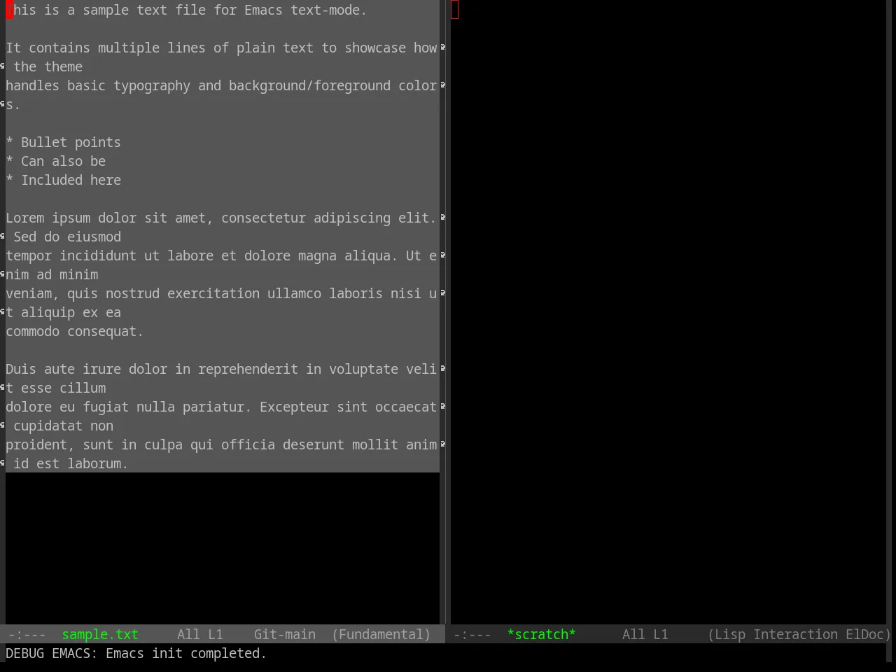 Base16 Windows Nt Theme in fundamental-mode