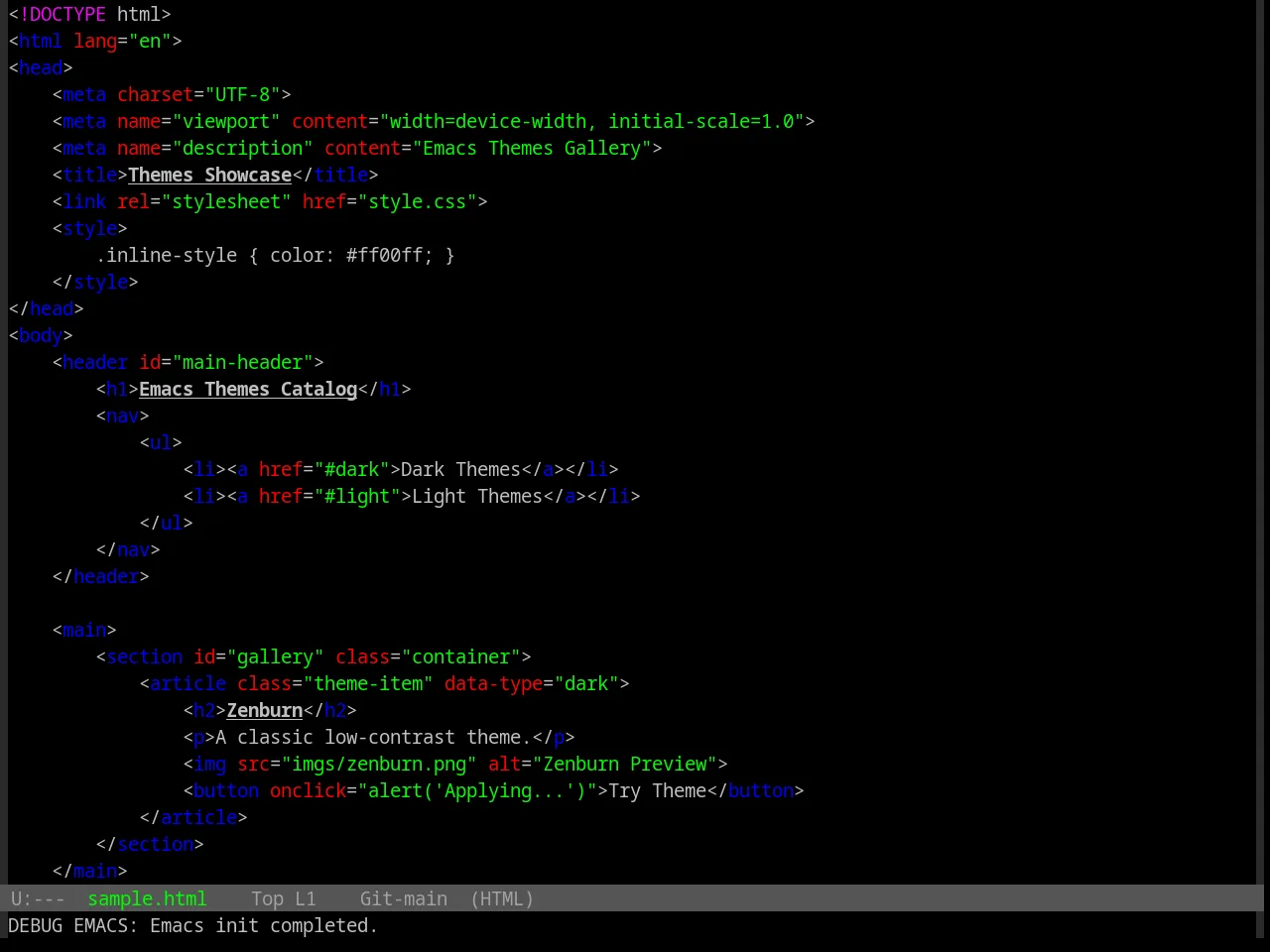 Base16 Windows Nt Theme in html-mode