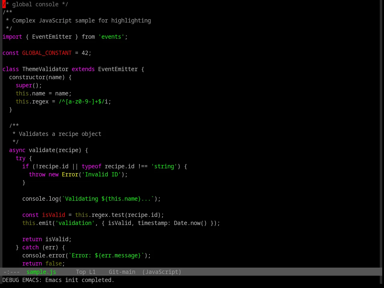 Base16 Windows Nt Theme in javascript-mode