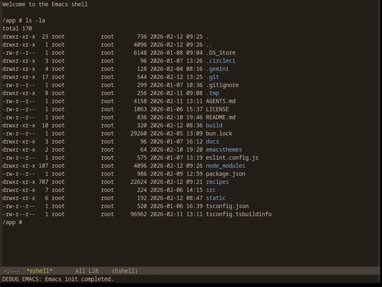 Base16 Woodland Theme in eshell