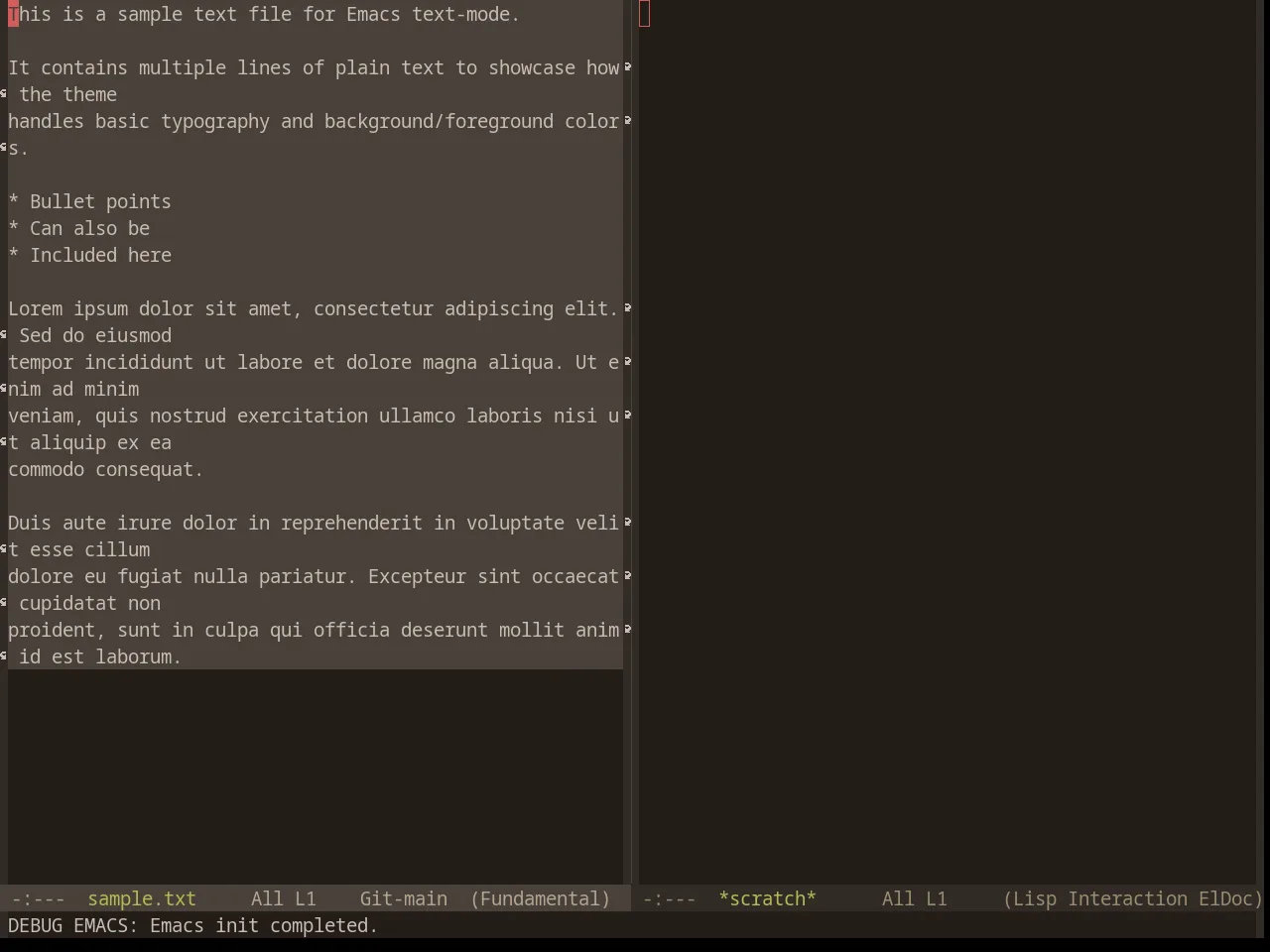 Base16 Woodland Theme in fundamental-mode