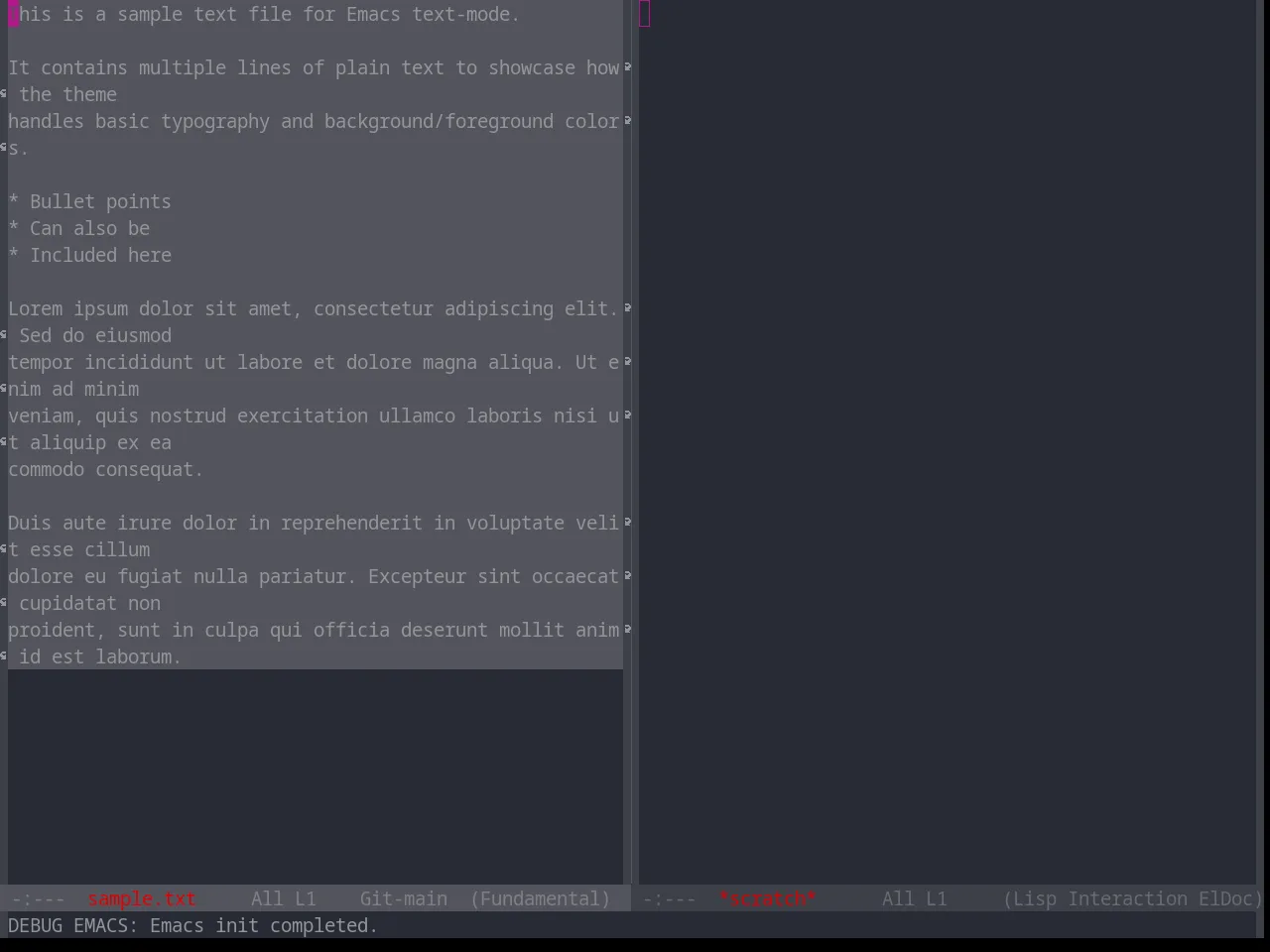 Base16 Xcode Dusk Theme in fundamental-mode