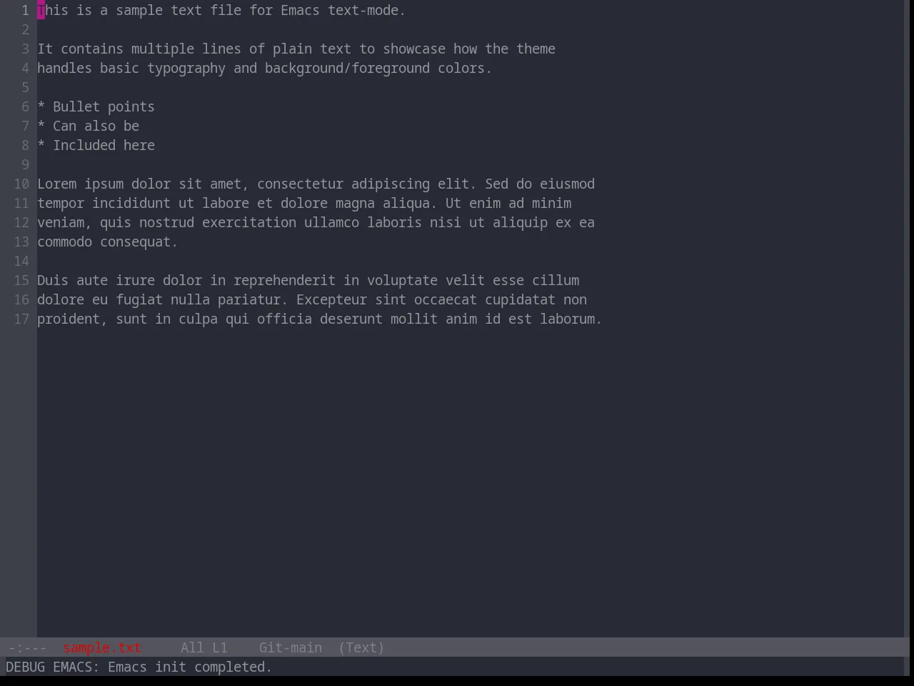 Base16 Xcode Dusk Theme in text-mode
