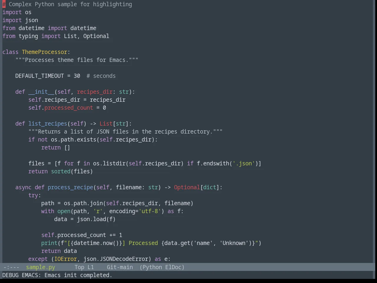 Base16 Yesterday Bright Theme in python-mode