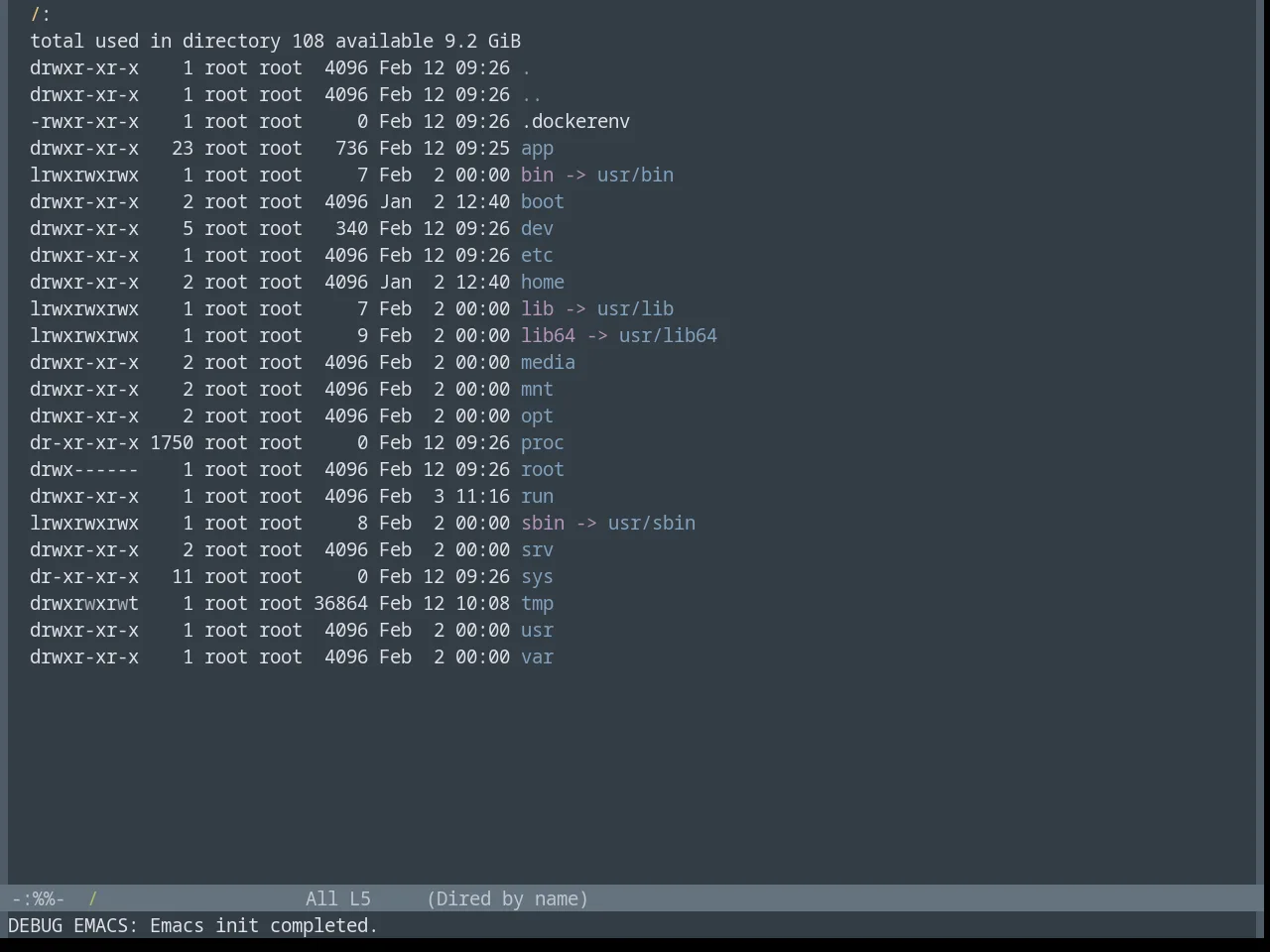 Base16 Yesterday Night Theme in dired
