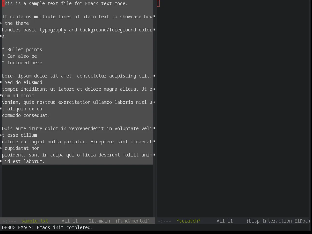 Base16 Yesterday Theme in fundamental-mode