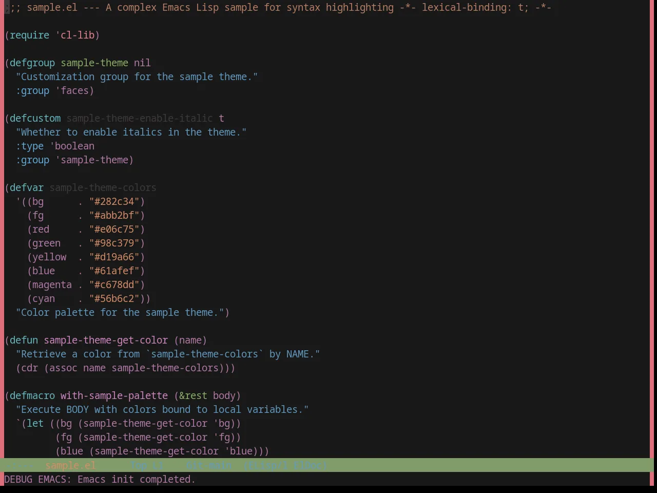 Base16 Zenbones Theme in emacs-lisp-mode