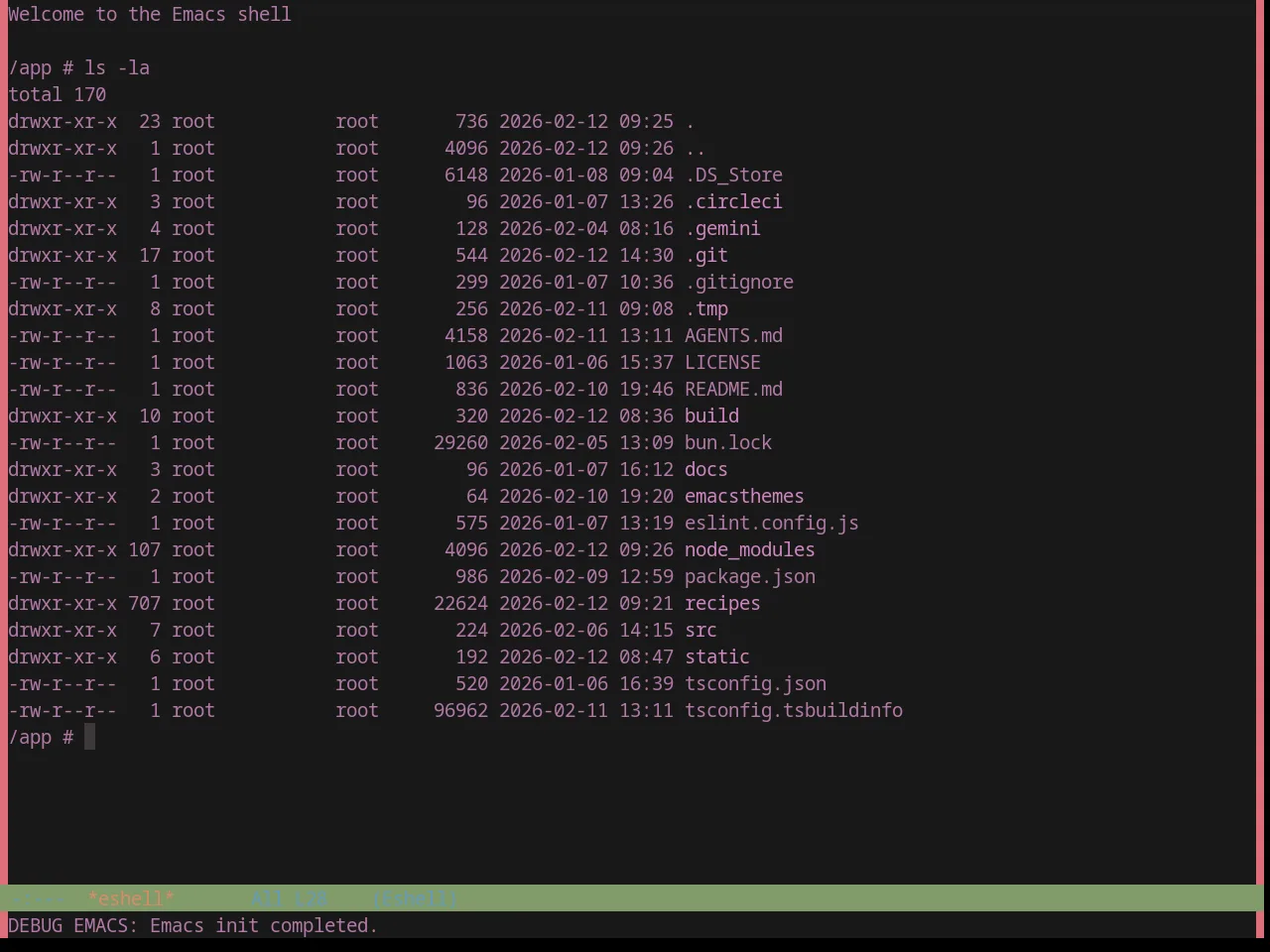 Base16 Zenbones Theme in eshell