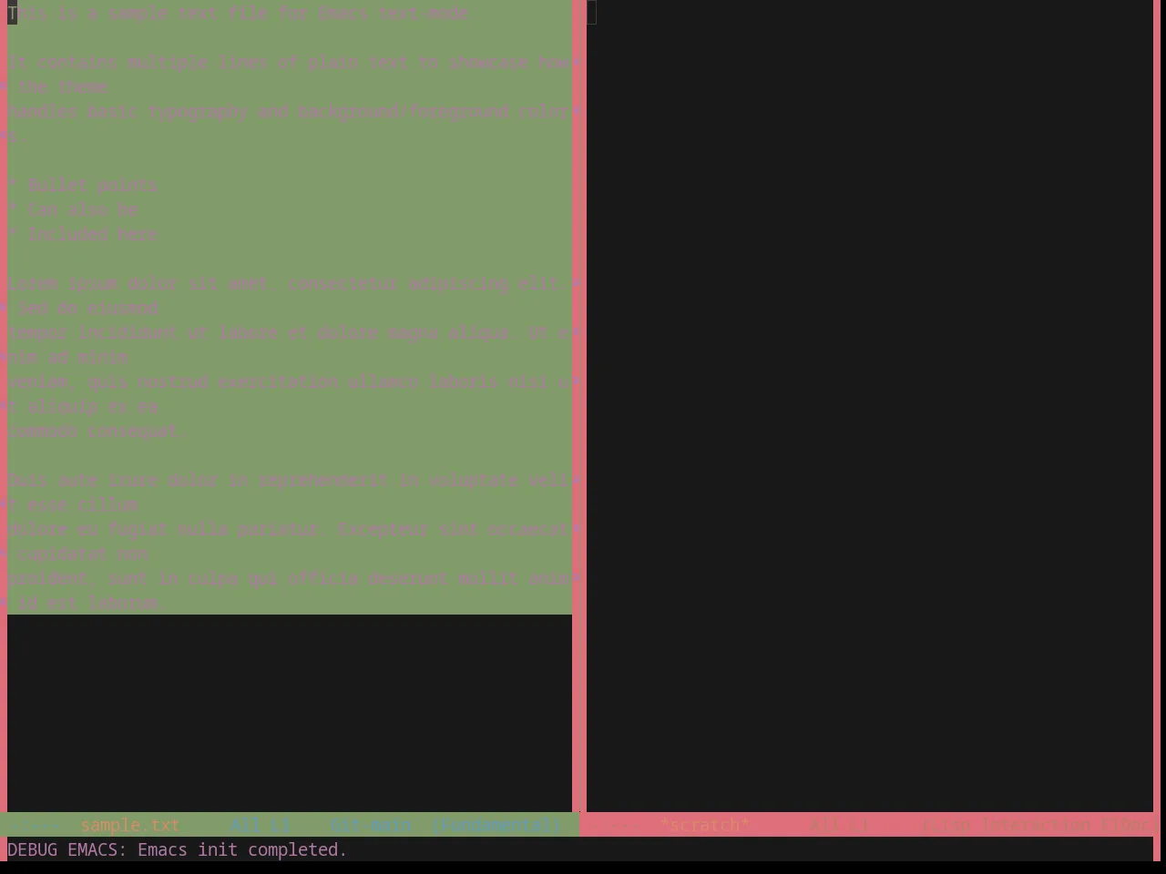 Base16 Zenbones Theme in fundamental-mode