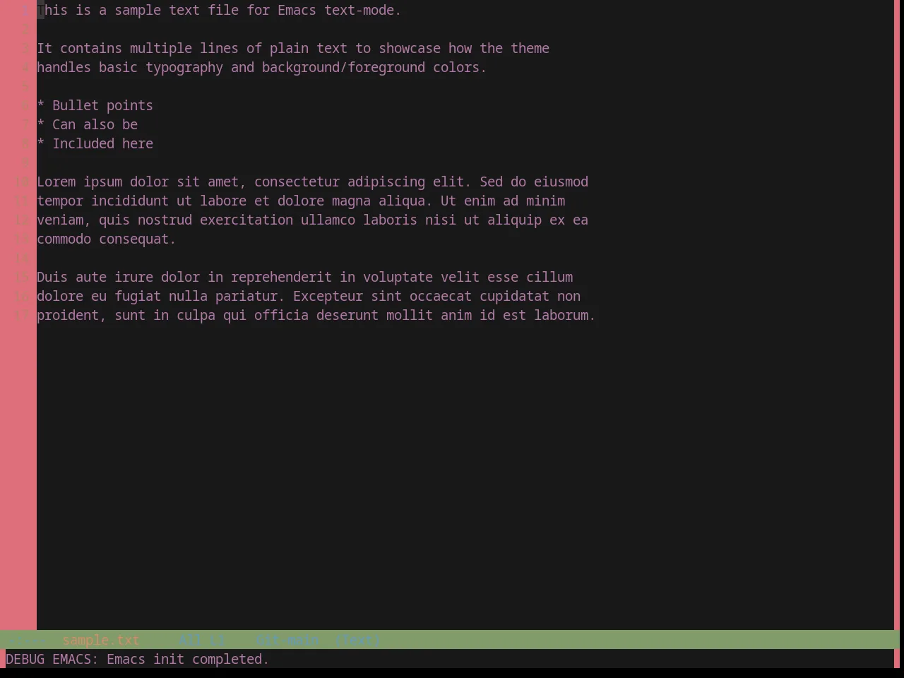 Base16 Zenbones Theme in text-mode