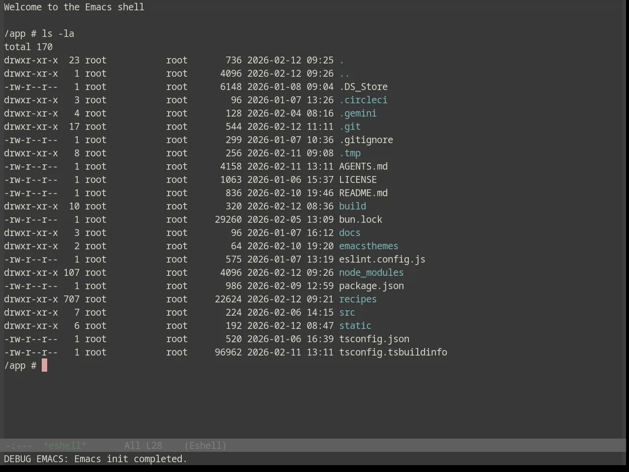 Base16 Zenburn Theme in eshell